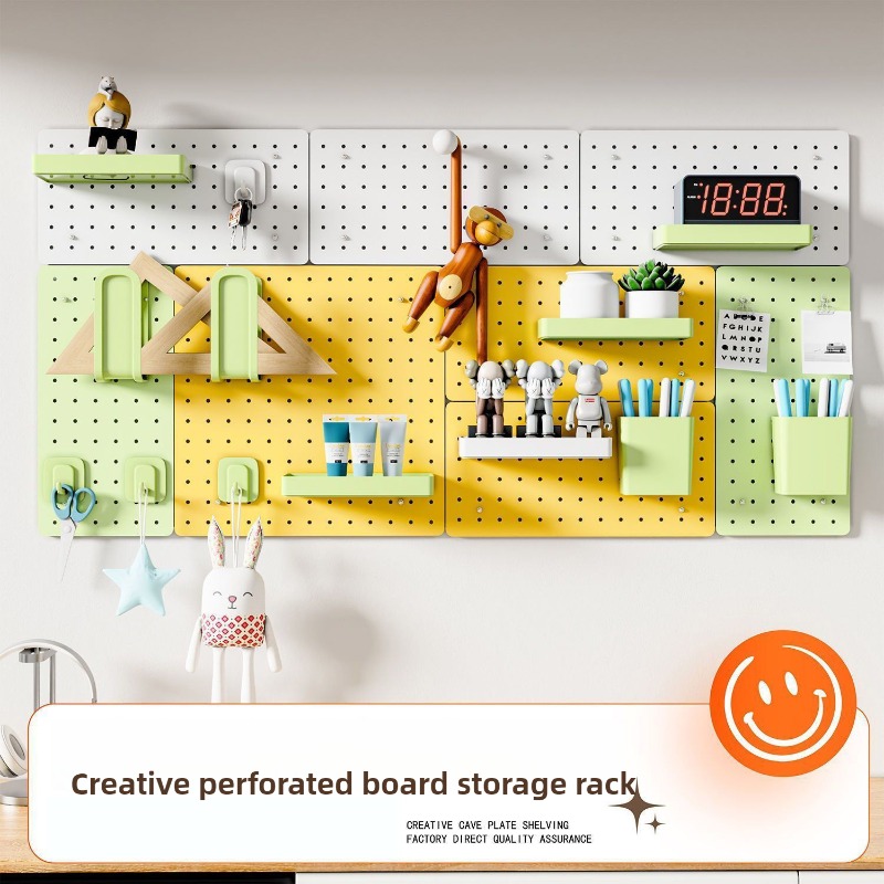 Home Office Organization - 구멍 보드 DIY 금속 접시 거실