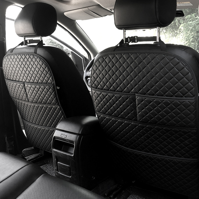 Mesh Back Cushion - 주최자 포켓 가죽 유니버설 시트 백