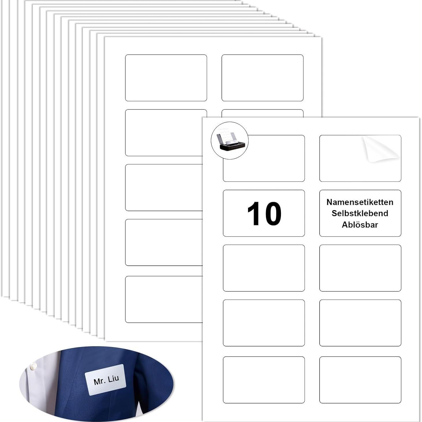 Home Office Organization - 20/80매 A4 스티커 메모지 필기 및