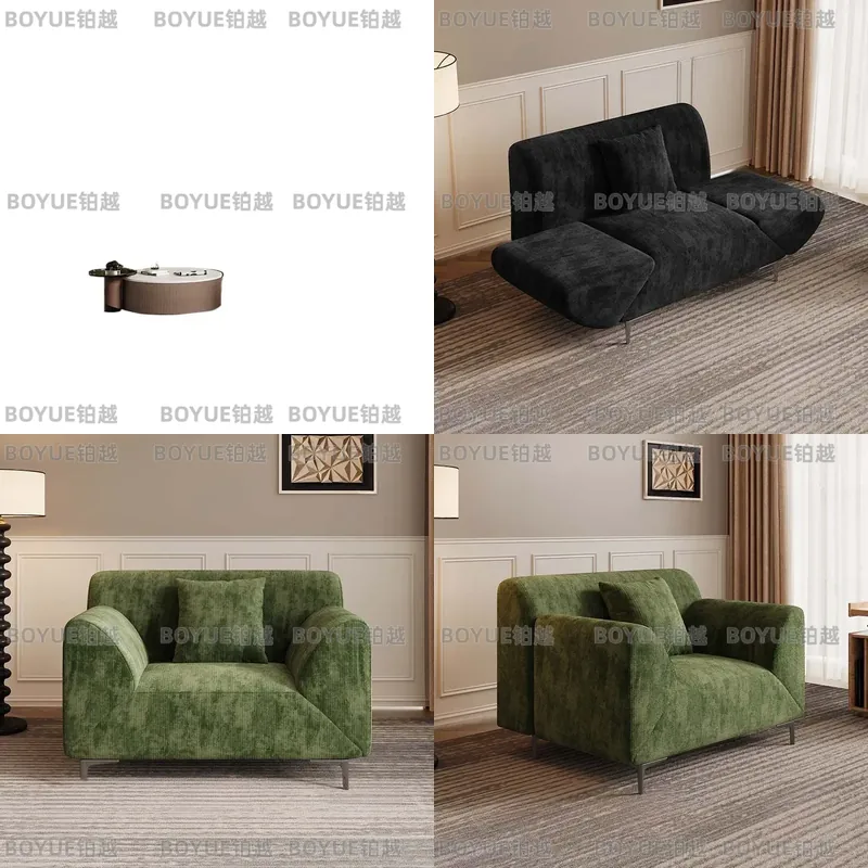 Home Office Guest Room - 고급 패브릭 소파베드, 소형 아파트 거실용,