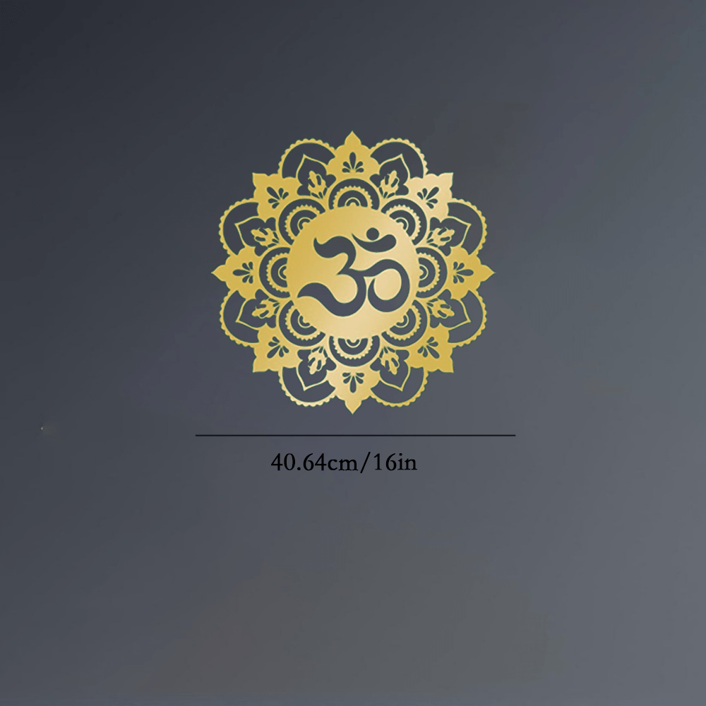 Home Office Yoga Room - CIFBUY 금속 벽 예술 옴 만다라