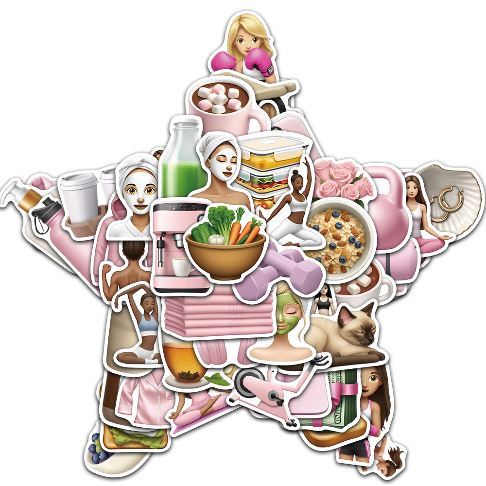 Home Office Yoga Room - 50/100PCS 피트니스 체육관 소녀 크리 에이