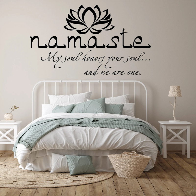 Home Office Yoga Room - Namaste Quotes 벽 스티커, 비닐 홈