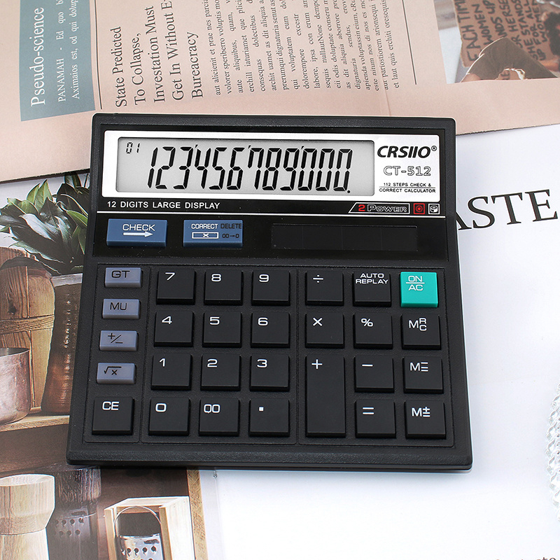 Home Office Tax - 12자리 LCD 디스플레이 계산기 가정용 기본