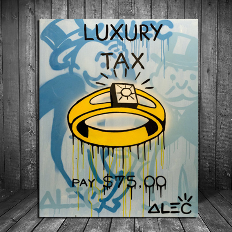 Home Office Tax - Alec Monopoly 럭셔리 세금 벽 아트