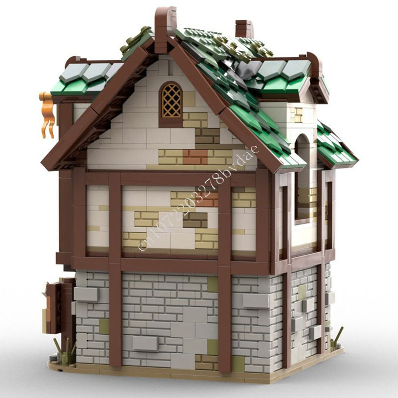 1688 PCS 중세 세금 사무소 빌딩 블록 마을 정부 - Home Office Tax 리뷰 및 가격
