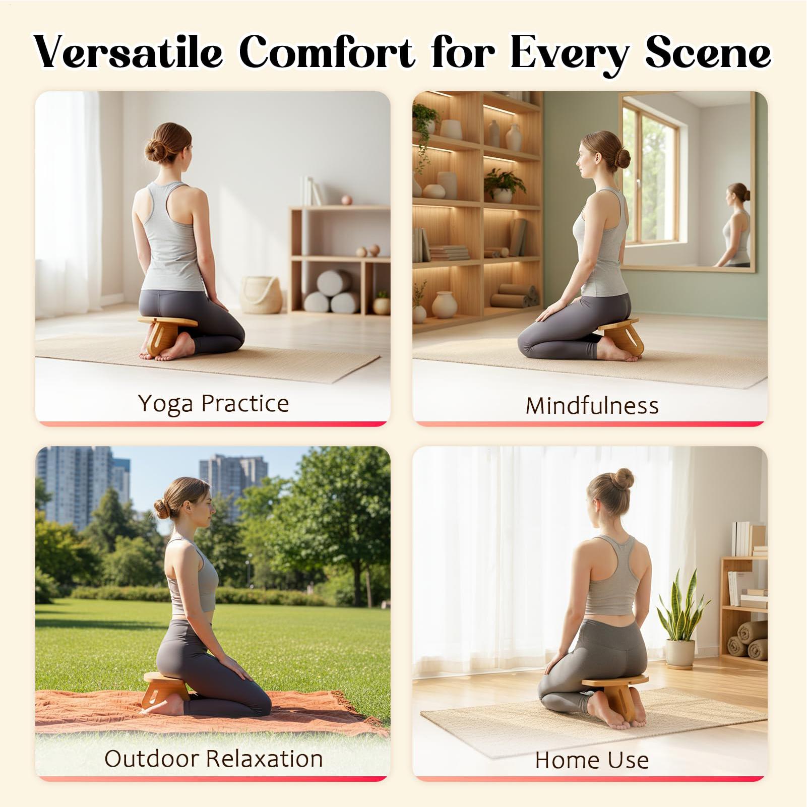 기도용 의자 나무 기도용 무릎꿇이 의자 명상용 무릎꿇이 - Home Office Yoga Room 리뷰 및 가격