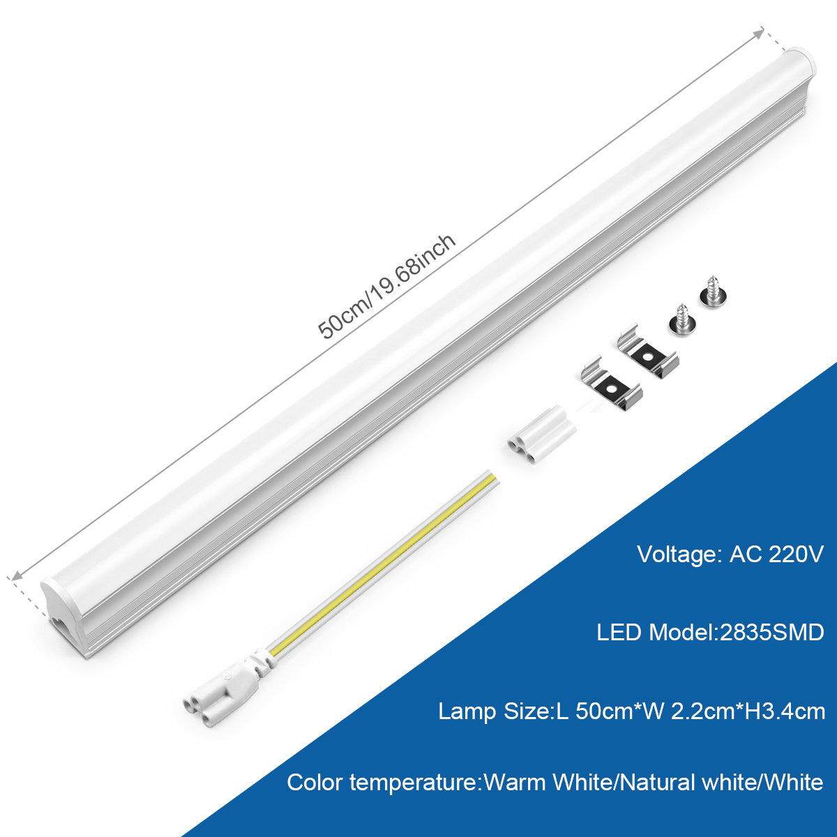 15W T5 LED 튜브 조명 50cm, 에너지 절약  - Home Office Hours 리뷰 및 가격
