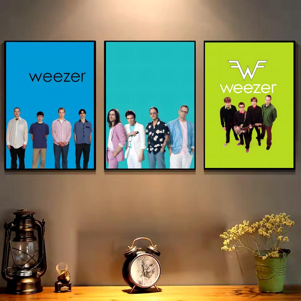 W 얼터너티브 록 밴드 위저 포스터 HD 자체 접착식  - Home Office Alternative 리뷰 및 가격