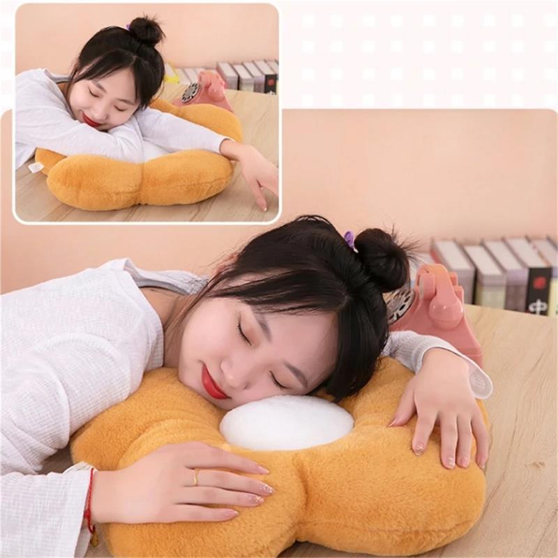 실용적인 35cm 귀여운 다채로운 꽃 모양 플러시 베개 - Mesh Back Cushion 리뷰 및 가격