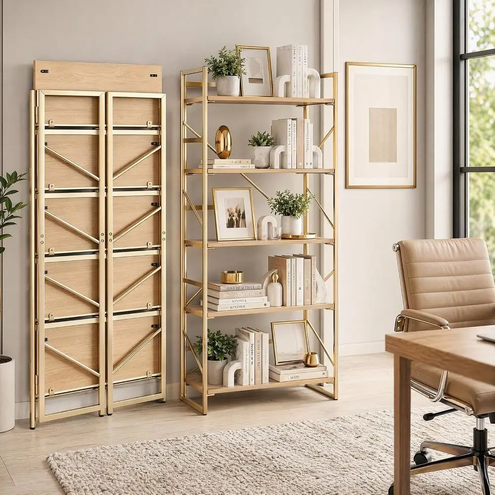 2-in-1 컨버터블 책장, 홈 오피스용 5단 식물 스 - Home Office Bookshelves 리뷰 및 가격