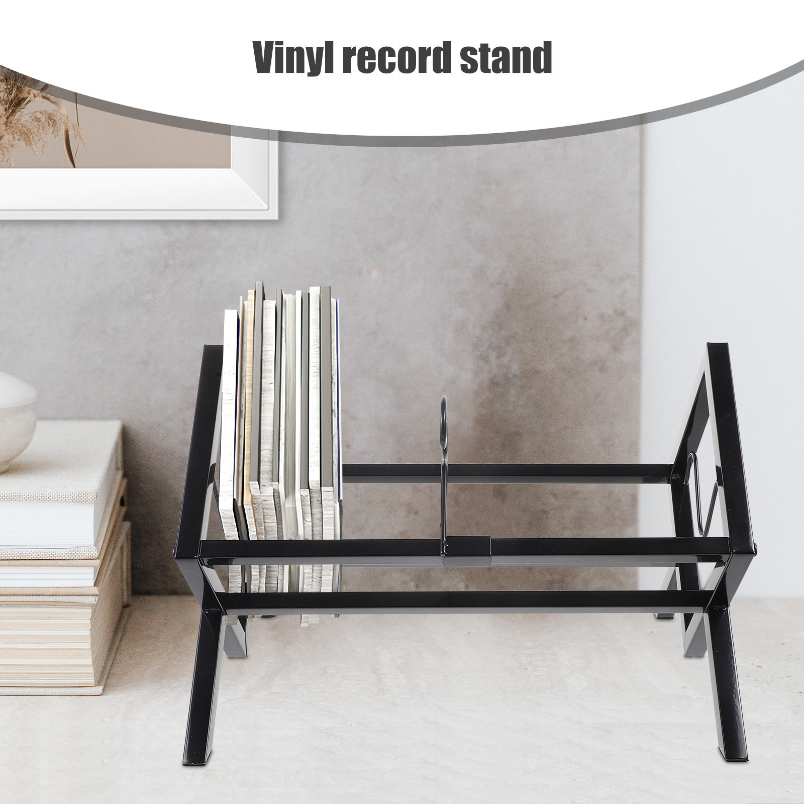 비닐 레코드 보관 랙 데스크탑 디스플레이 스탠드 (레코 - Home Office Bookshelves 리뷰 및 가격