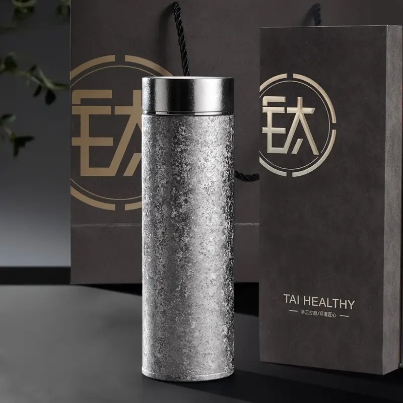 500ML 순수 티타늄 보온 머그컵 이중벽 진공 대용량 - Home Office Hours 리뷰 및 가격