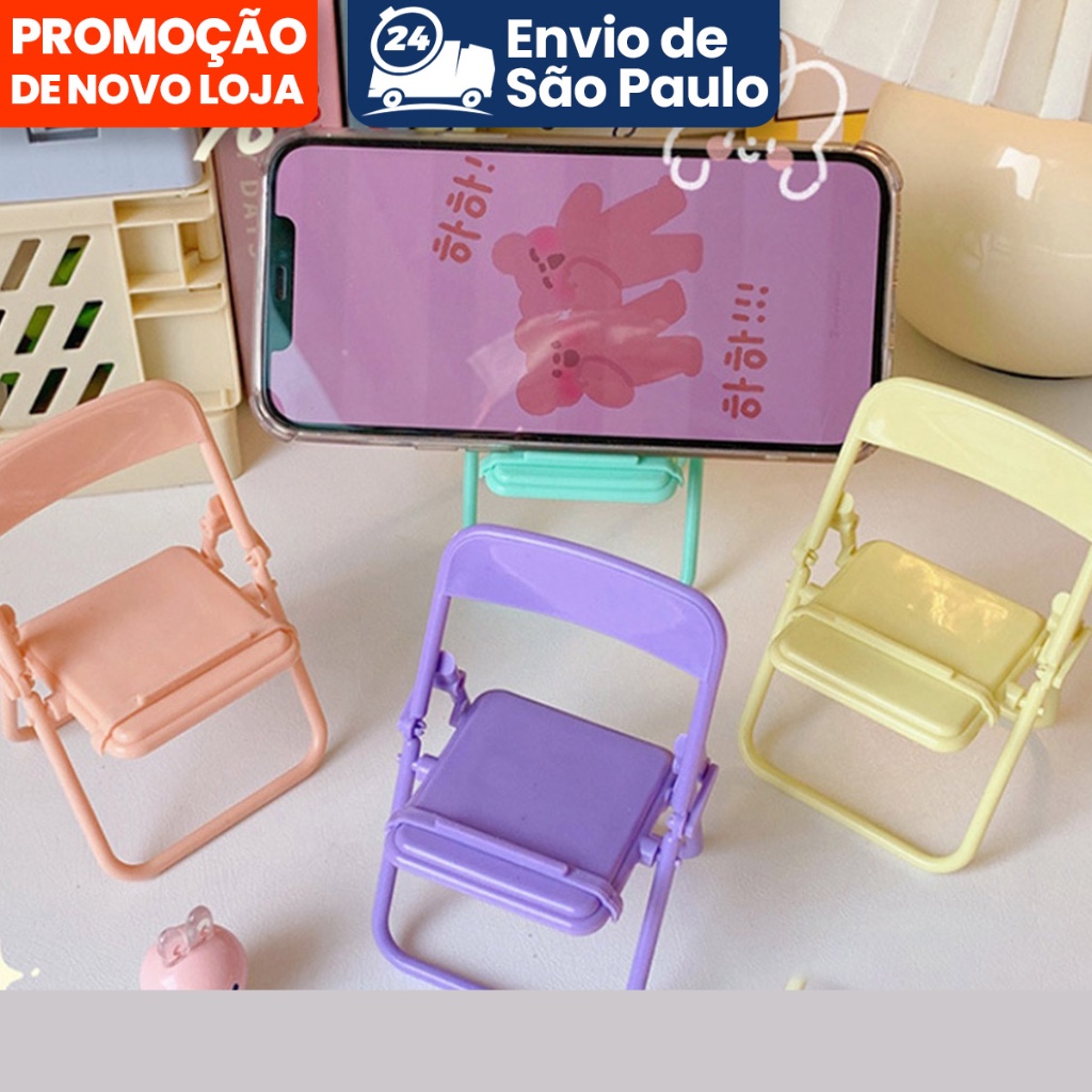 귀여운 의자 모양 휴대폰 거치대, 창의적인 데스크탑 정 - Home Office Organization 리뷰 및 가격