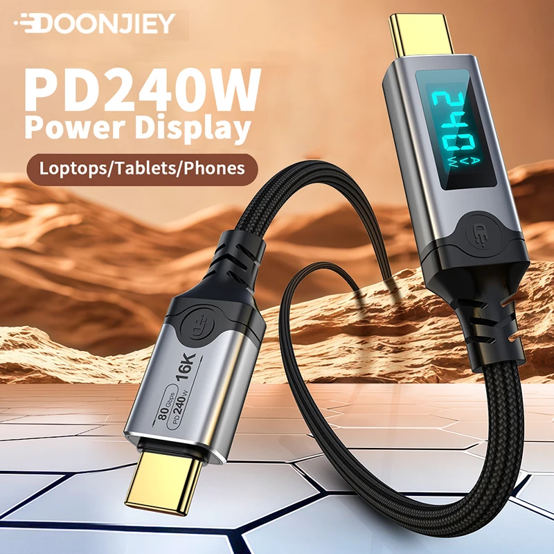 PD240W 고속 충전 썬더볼트 5 USB 타입 C 케 - Home Office Dictionary 리뷰 및 가격