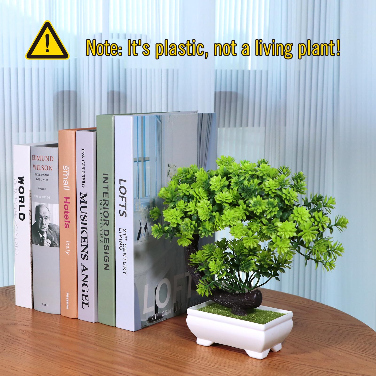 Uflower 소형 인조 식물 녹색 플라스틱 화분 분재 - Home Office Bookshelves 리뷰 및 가격